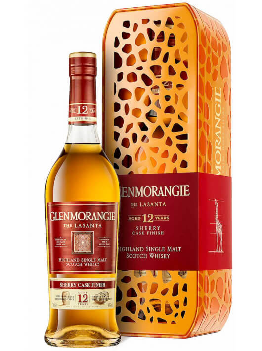 Whisky Glenmorangie Duo Set Limited Edition Girafe Giftbox Lasanta & Quinta Ruban - 2 x 70 CL