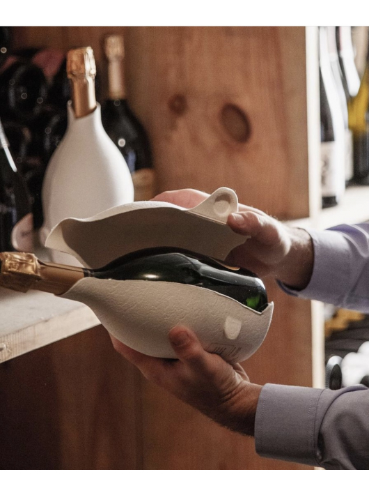 Ruinart Set 2 Neutrale Glasër 41 cl & Rosé second skin - 75 cl