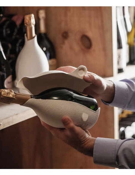 Ruinart Set 2 Neutrale Glasër 41 cl & Rosé second skin - 75 cl