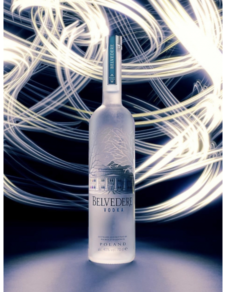 Belvedere Vodka Set 1 Ice Bucket & 6 bottles Pure - 40% - 6 x 70 CL