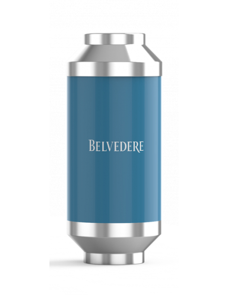 Belvedere Vodka Set 2 Medium Ice Bucket & 6 Spritz Glasses & 2 bottles Pure & 2 Mini Shaker - 40% - 2 x 70 CL