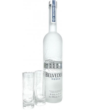 Belvedere Vodka 2 Mini Shot Glasses 2