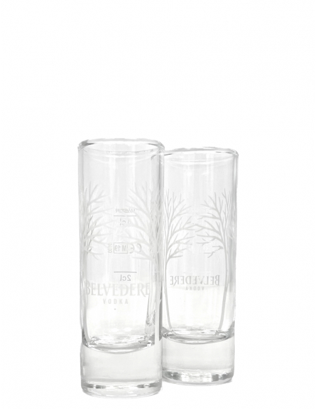 Belvedere Vodka Set 1 Medium Ice Bucket & 6 Shot Glasses & 1 bottle Pure - 40% - 70 CL