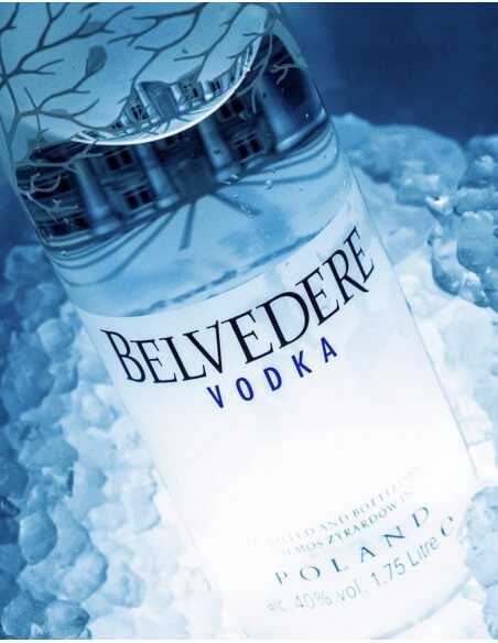 Belvedere Vodka PURE "LED" ILLUMINATOR - 40% - 70 cl