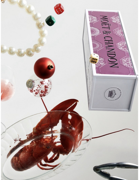 Moët & Chandon Rosé Impérial Giftbox Métal Personnalisable - 75 CL