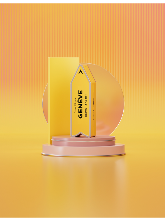 Veuve Clicquot ARROW "GENÈVE" Metal GIFTBOX Brut Carte Jaune - 75 cl