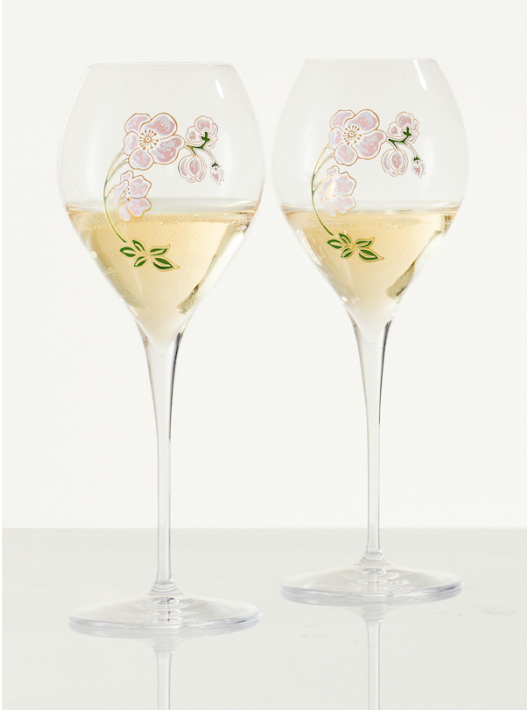 Perrier-jouët Set 2 glasses 28.5 cl & 1 Giftbox Blanc de blancs - 75 cl