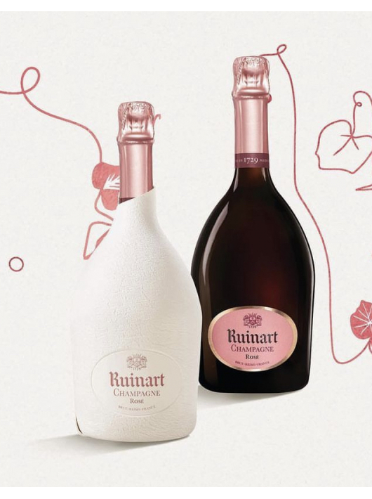 Ruinart Set 2 Verres neutres 41 cl & Rosé second skin - 75 cl