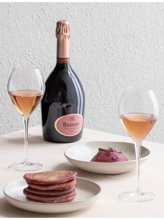 Ruinart Set 2 neutral glasses 41 cl & Rosé second skin - 75 cl