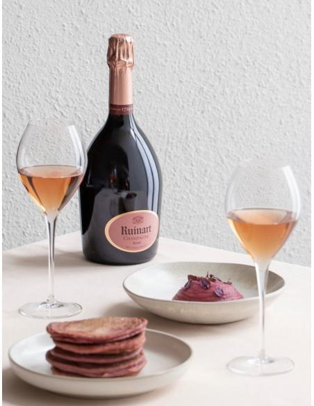 Ruinart Set 2 neutral glasses 41 cl & Rosé second skin - 75 cl