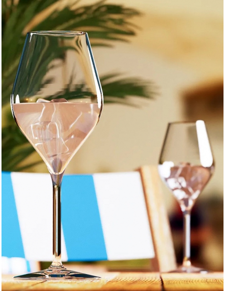 Champagne 2 Verres à champagne 38 cl en PLEXI