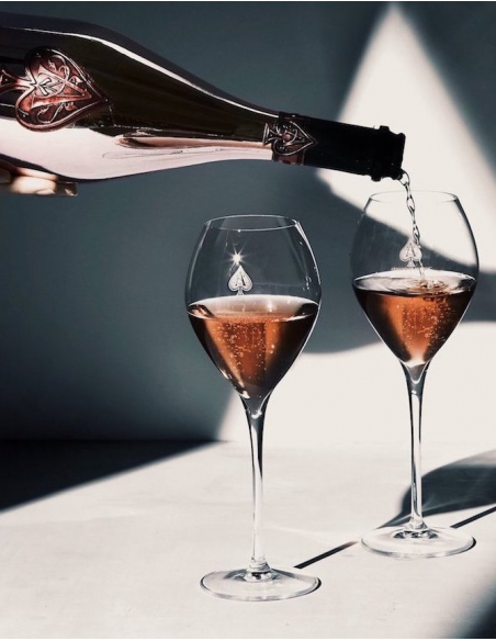 ARMAND DE BRIGNAC Set 2 glasses 28.5 cl & Giftbox Ace of Spades Rosé - 75 cl