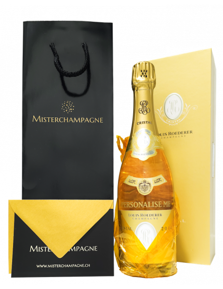 Misterchampagne.ch Personalize your bottle with 15 gold letters