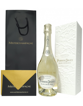 Perrier-jouët Blanc de blancs Personalisierte - Giftbox 75 cl