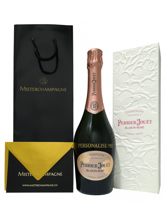 Perrier-jouët Blason Rosé personnalisé - Giftbox 75 cl