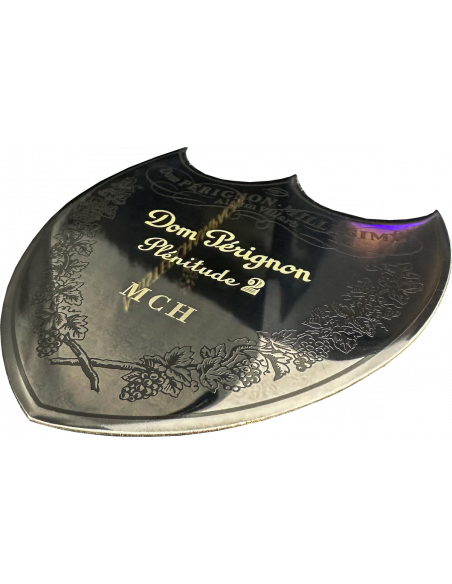Dom Pérignon Personalized metal shield for P2 Giftbox - 3 letters maximum