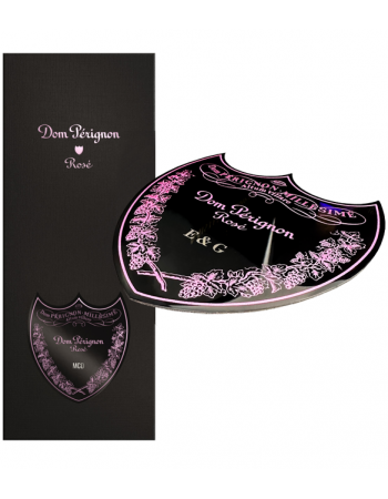 Dom Pérignon Individuelles Metallschild für Giftbox Rosé - maximal 3 Buchstaben 2