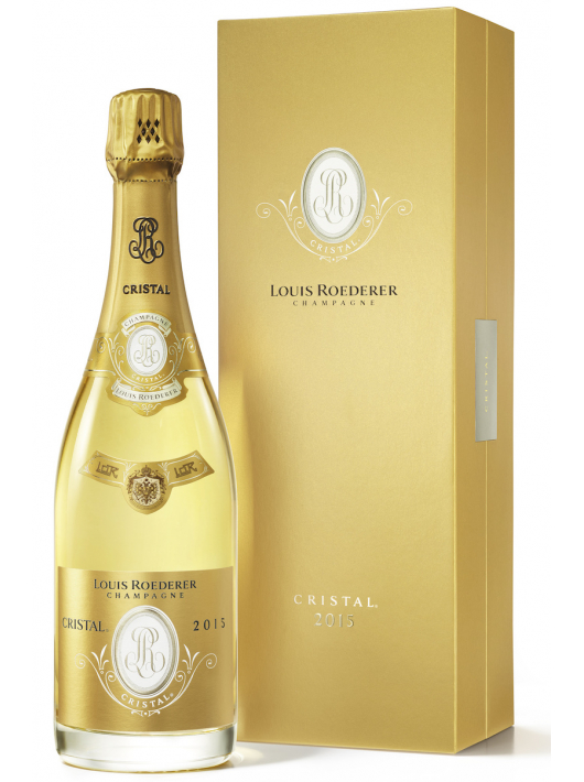 Cristal Louis Roederer SET 2 GLÄSER + 1 GESCHENKBOX VINTAGE 2015 blanc - 75 cl