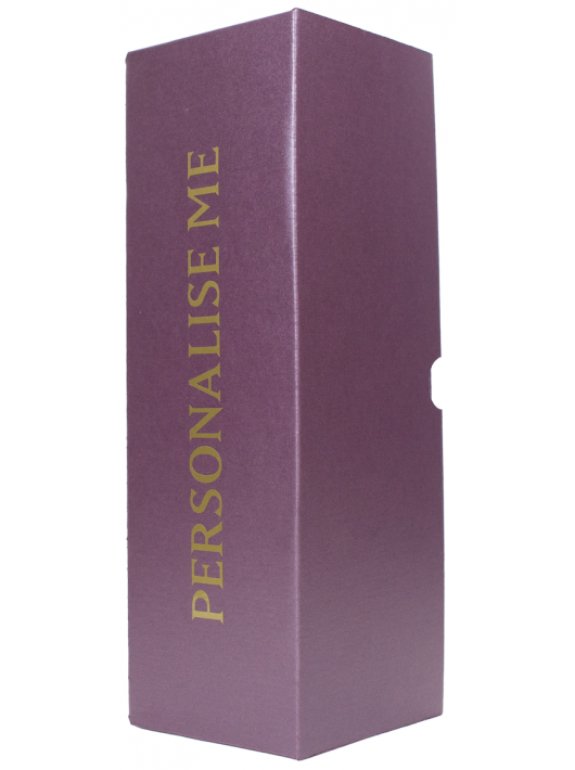 Misterchampagne.ch Giftbox RUBY Karton, 20 Buchstaben GOLD Personalisiert - 75 cl