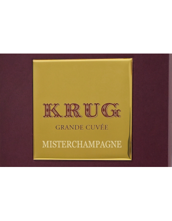 Krug Plaque en métal personnalisée pour coffret - 15 caractères maximum 2