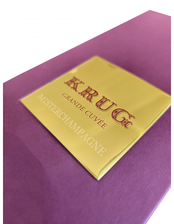 Krug Customised metal plaque for boxes - up to 15 characters
