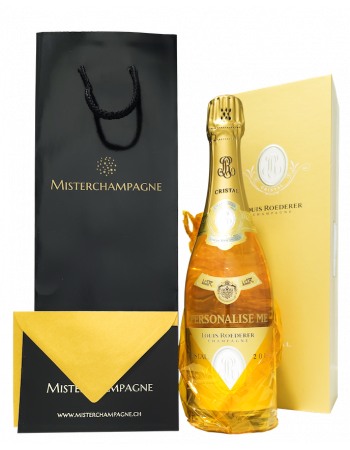 Cristal Louis Roederer Personalisierte Vintage 2015 - Giftbox 75 cl