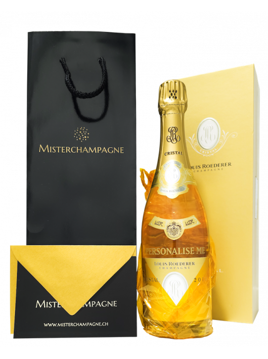 Cristal Louis Roederer Personalisierte Vintage 2015 - Giftbox 75 cl
