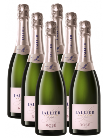 LALLIER CHAMPAGNE Rosé - 6 X 75cl