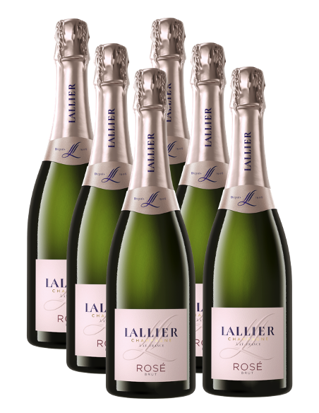LALLIER CHAMPAGNE Rosé - 6 X 75cl