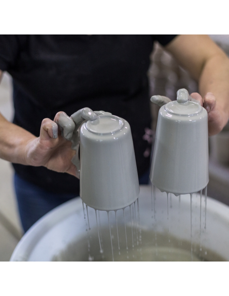 GIN MONKEY 47 Set of 2 clay cups & Dry GIN - 47% - 50 CL