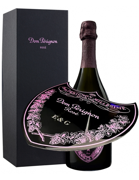 Dom Pérignon Vintage 2009 Rosé Giftbox with engraving on metal shield - 75 cl