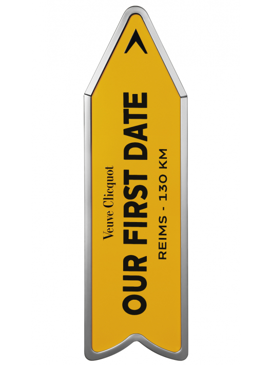 Veuve Clicquot Personalised "ARROW" Metal Giftbox Yellow Label Brut - 75 cl