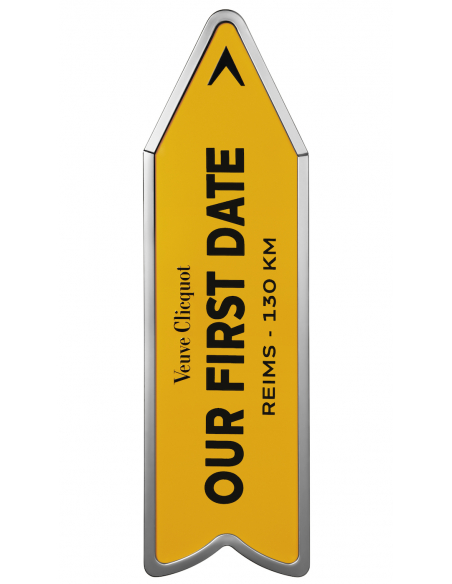 Veuve Clicquot Métal Giftbox Personnalisé "ARROW" Brut Carte Jaune - 75 cl