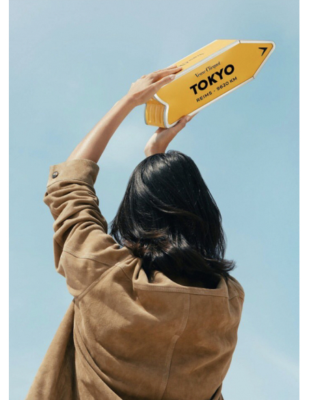 Veuve Clicquot Métal Giftbox Personnalisé "ARROW" Brut Carte Jaune - 75 cl