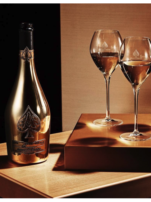 ARMAND DE BRIGNAC Set 2 glasses 28.5 cl & Giftbox Ace of Spades Brut Gold - 75 cl
