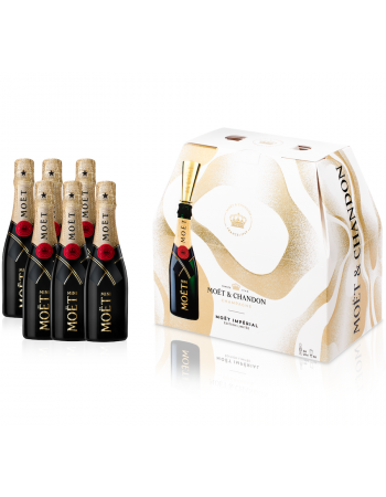 Moët & Chandon Giftbox 6 Mini Flûtes & 6 Mini Moët - 6 x 20 CL