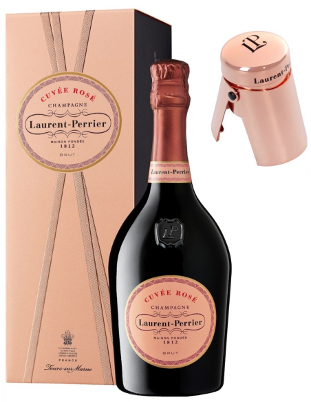 Laurent-Perrier Set 2 Cuvée Rosé & 1 Bottle STOP - 2 x 75 cl