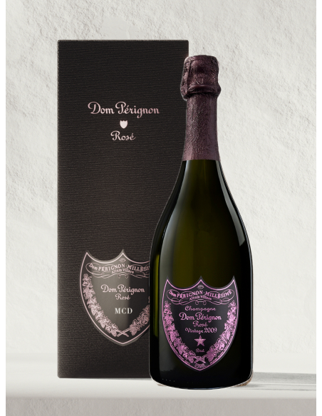 Dom Pérignon Vintage 2009 Rosé Personalisierte Giftbox mit Gravur auf Metallschild - 75 cl