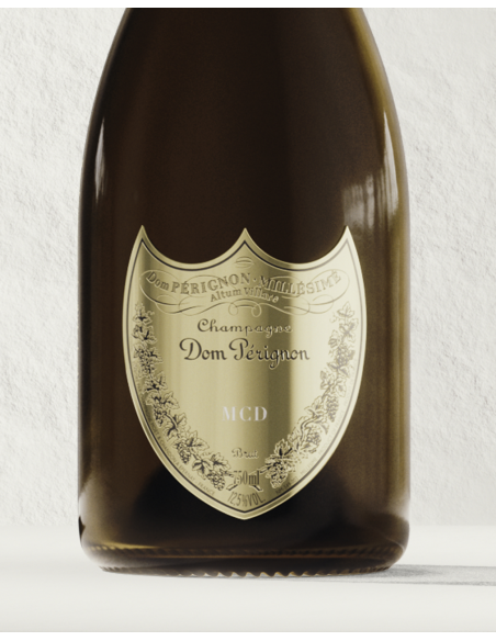 Dom Pérignon Bouclier en métal personnalisé pour bouteille - 3 lettres maximum