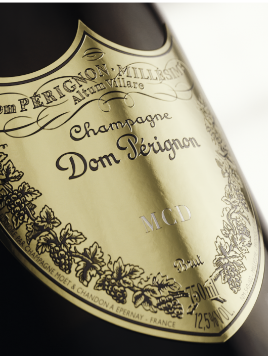 Dom Pérignon Personalised metal bottle shield - 3 letters maximum