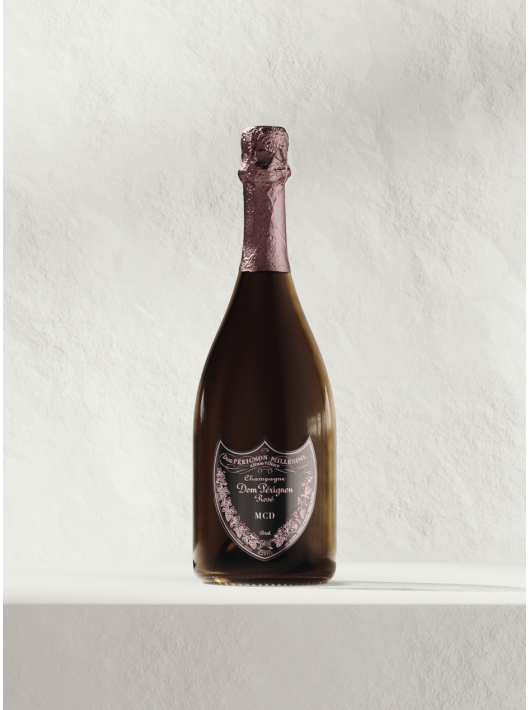 Dom Pérignon Bouclier en métal personnalisé pour bouteille - 3 lettres maximum