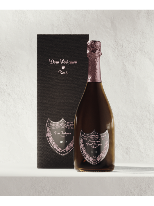 Dom Pérignon Vintage 2009 Rosé Giftbox & personalisierte Flasche mit Gravur auf Metallschild - 75 cl
