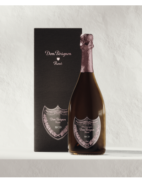 Dom Pérignon Vintage 2009 Rosé Giftbox & Personalised bottle with engraving on metal shield - 75 cl
