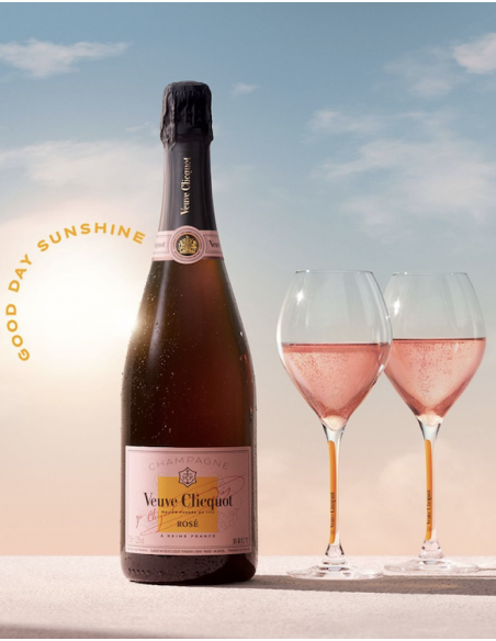 Veuve Clicquot Set 2 Verres & 1 Rosé - 75 cl