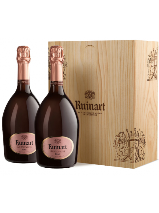 Ruinart WOODEN BOX DUO Rosé - 2 x 75 cl