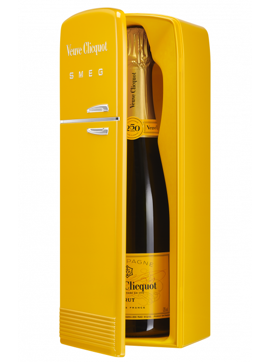 Veuve Clicquot Métal Giftbox SMEG Yellow card brut - 75 cl