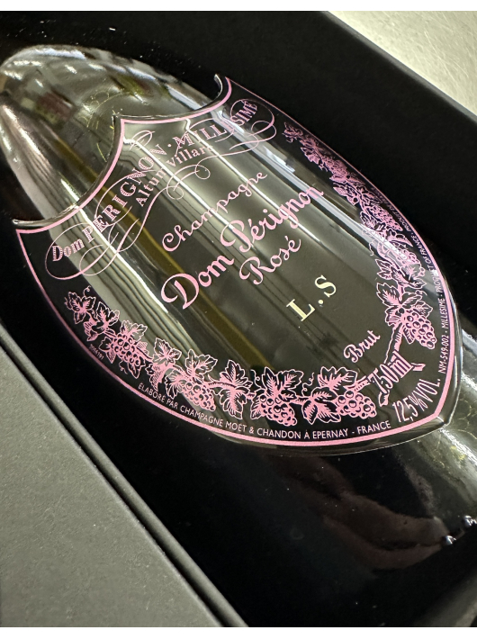 Dom Pérignon Vintage 2009 Rosé Giftbox & personalisierte Flasche mit Gravur auf Metallschild - 75 cl