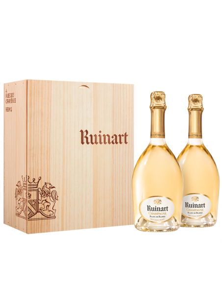Ruinart CAISSE BOIS DUO Blanc de blancs - 2 x 75 cl