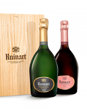 Ruinart WOODEN BOX DUO Vintage 2016 & Rosé - 2 x 75 cl 2