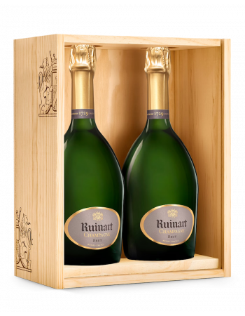 Ruinart CAISSE BOIS DUO "R" Brut - 2 x 75 cl